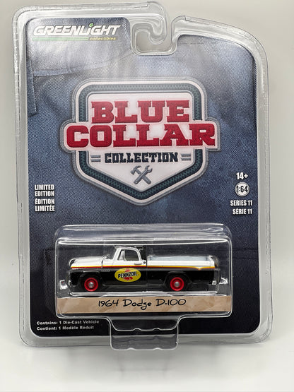 Greenlight Blue Collar Series - Pennzoil - 1964 Dodge D-100 Pickup with Toolbox