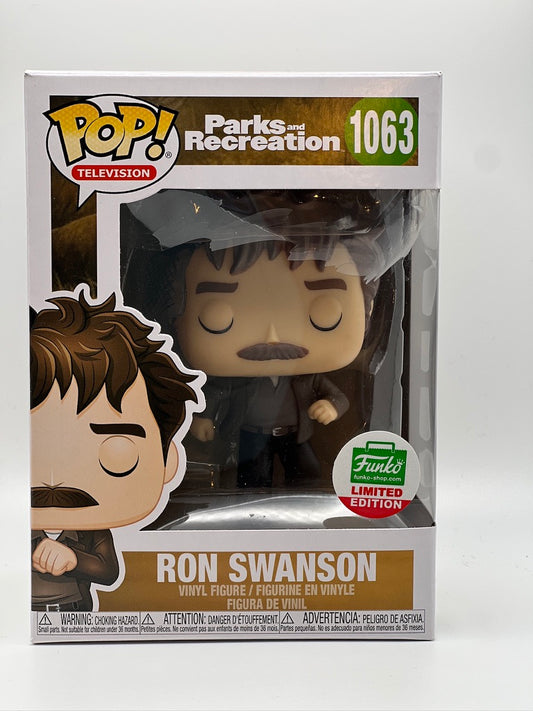 ¡Funko Pop! TV - Parques y recreación -Ron Swanson (exclusivo de la tienda Funko) #1063