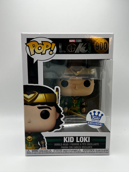 ¡Funko Pop! Marvel - Kid Loki (metálico) Exclusivo de la tienda Funko