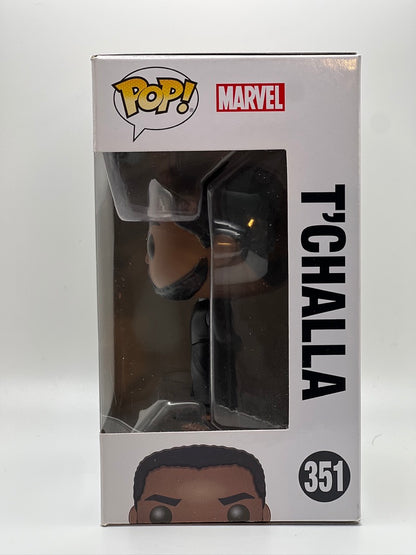 ¡Funko Pop! Marvel - T'Challa *Túnica Negra* (Pantera Negra) #351