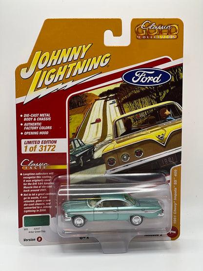 Johnny Lightning Classic Gold - Chevy Impala SS 409 1961 (Arbor Green Poly)