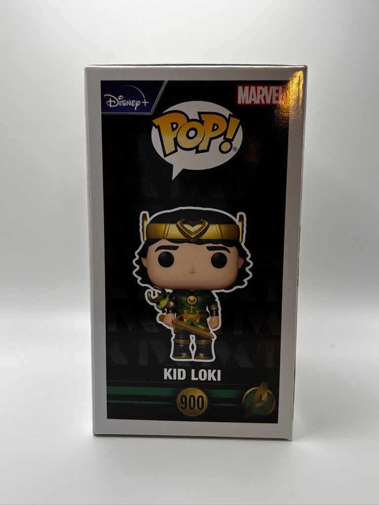 ¡Funko Pop! Marvel - Kid Loki (metálico) Exclusivo de la tienda Funko