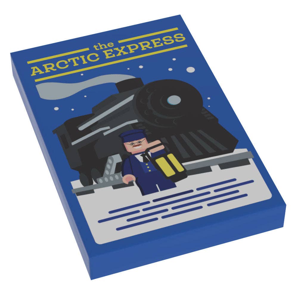 B3 Customs - Arctic Express Train Christmas Movie Cover (2x3 Tile)