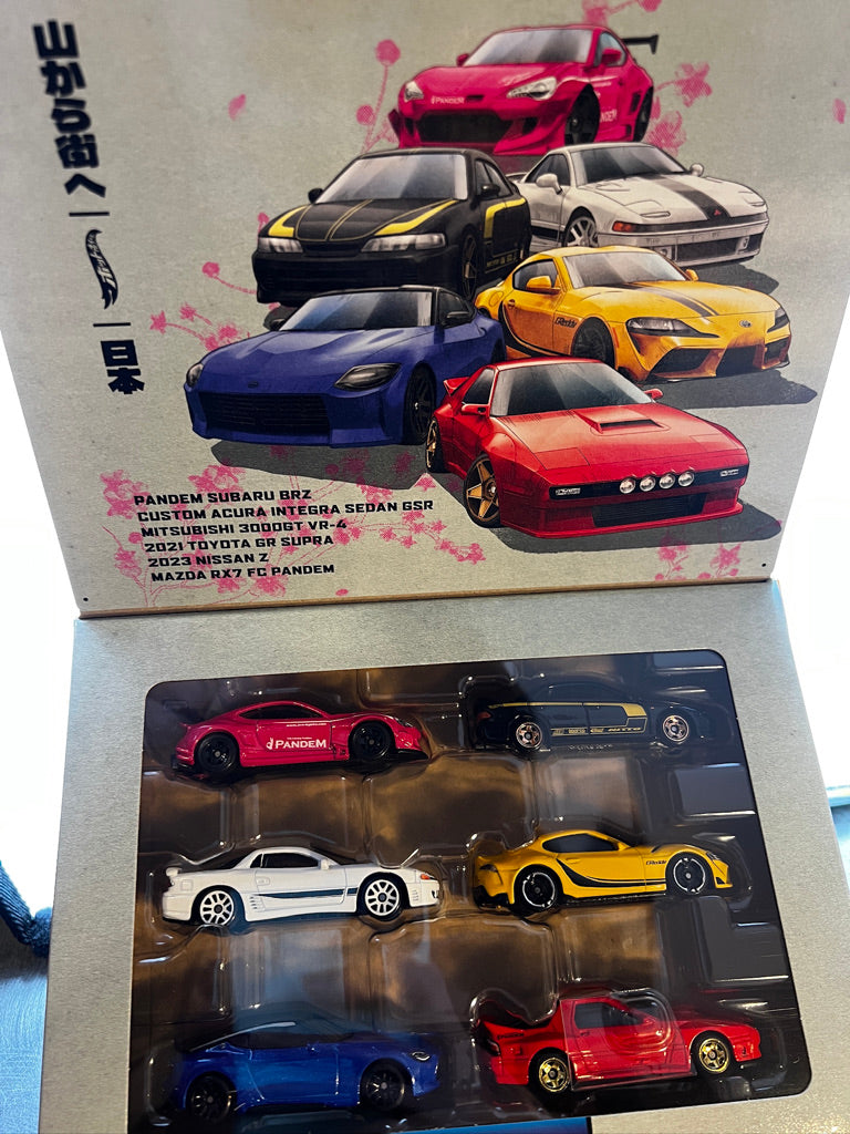 Hot Wheels Streets of Japan Car Culture (paquete múltiple de 6 autos)