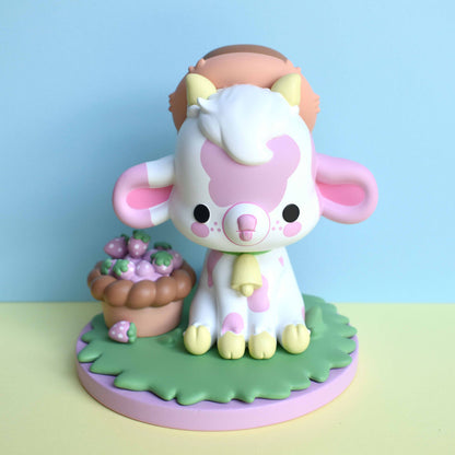 Shortcake the Strawberry Cow by Bright Bat Design