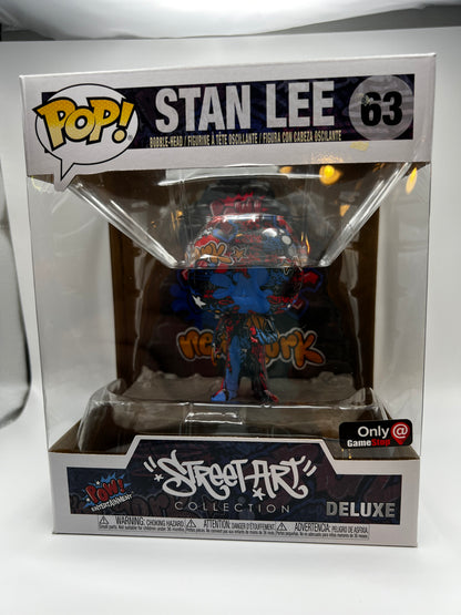 ¡Funko Pop! Exclusivo de Game Stop de Marvel-Stan Lee (arte callejero)