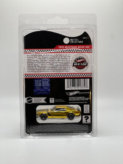 Hot Wheels RLC Exclusive 1970 Ford Mustang Boss 302 (Spectraflame Bright Yellow)