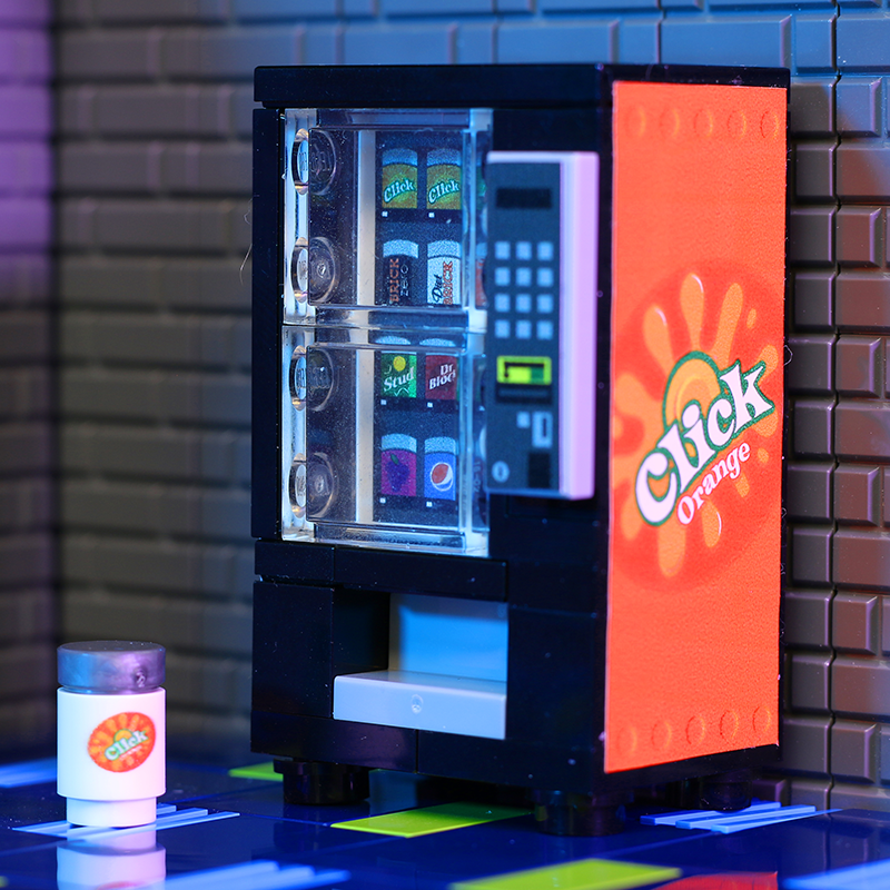 B3 Customs - Orange Click - Custom LEGO Soda Vending Machine