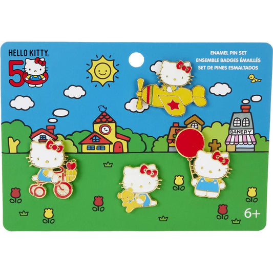 Hello Kitty 50th Anniversary Classic 4-Piece Pin Set