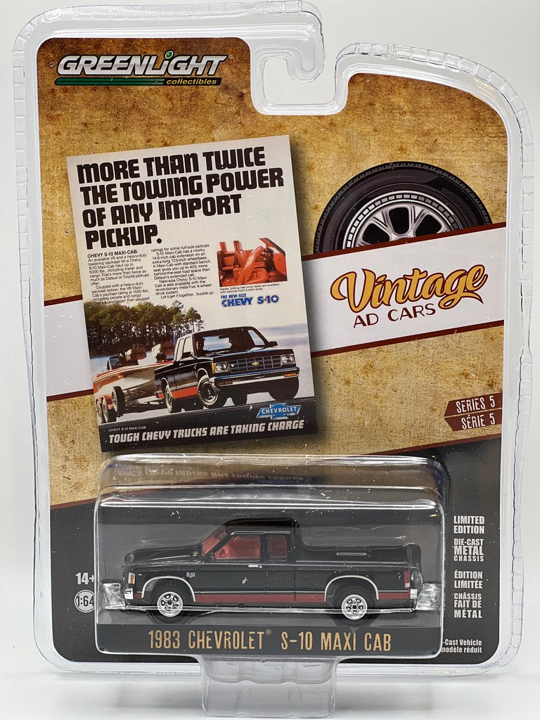 Greenlight Vintage Ad Cars Serie 5 - 1983 Chevrolet S-10 Maxi Cab