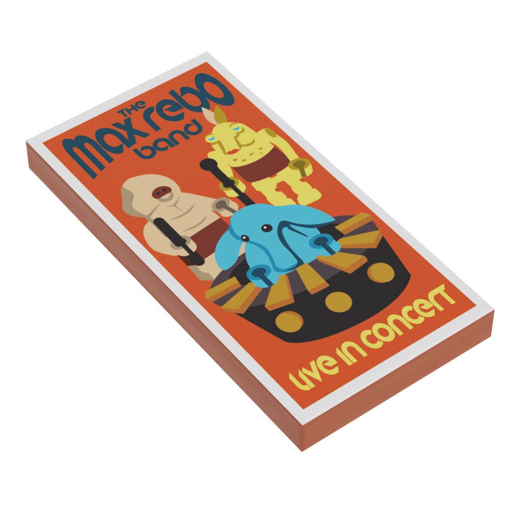 B3 Customs - Max Rebo in Concert Poster (2x4 Tile)