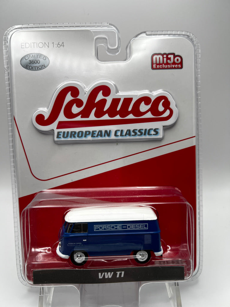 Exclusivo Schuco Mijo - VW T1 (Porsche Azul)