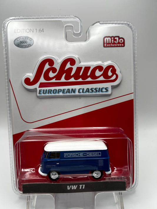 Schuco Mijo Exclusive - VW T1 (Blue Porsche)