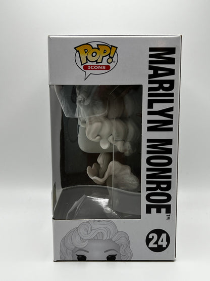 ¡Funko Pop! Iconos - Marilyn Monroe (Blanco y Negro) Exclusivo de Entertainment Earth