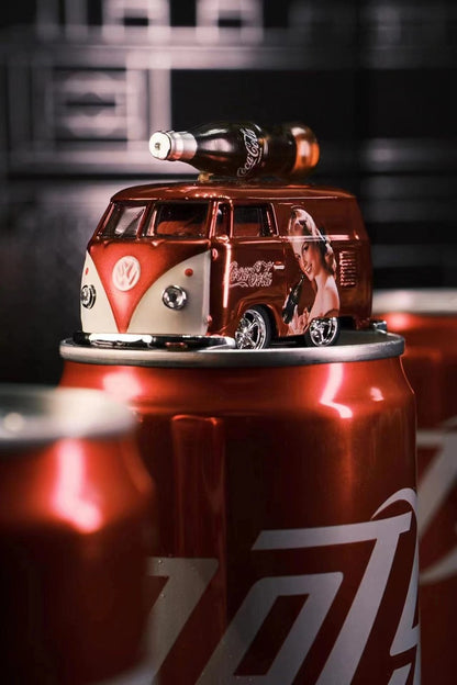 HY Model - 1960 VW Volkswagen Bus - Coca Cola Livery (red)