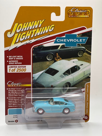 Johnny Lightning Classic Gold - 1954 Chevy Corvair Concept (Sky Blue)