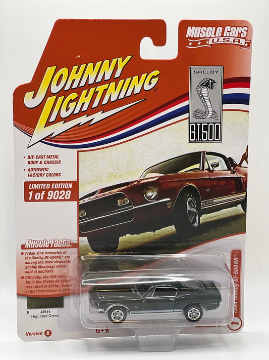 Johnny Lightning Muscle Cars EE. UU. - 1968 Shelby GT-500 KR (verde Highland)