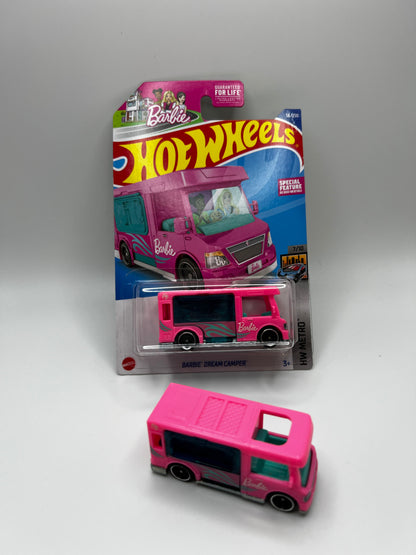 Hot Wheels Barbie Dream Camper with Unspun Barbie Camper