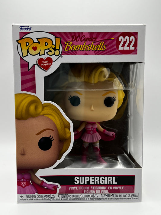 ¡Funko Pop! DC - Supergirl (Bombshell) Concientización sobre el cáncer de mama