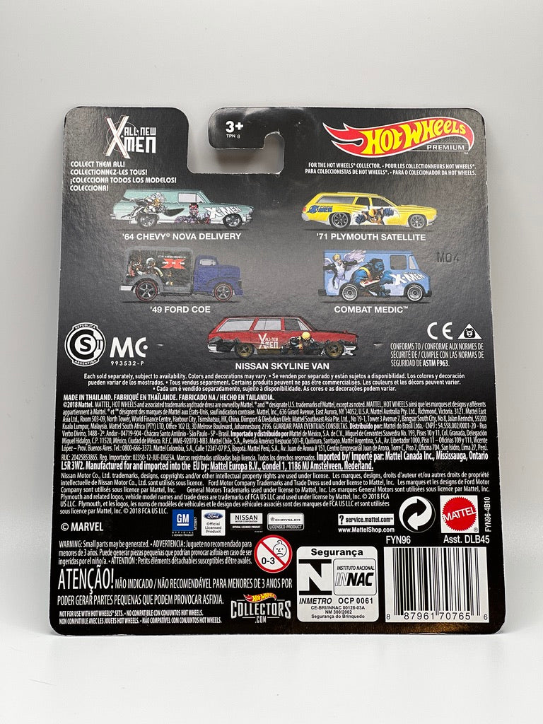 Hot Wheels Premium Marvel: All New X-Men Nissan Skyline Van