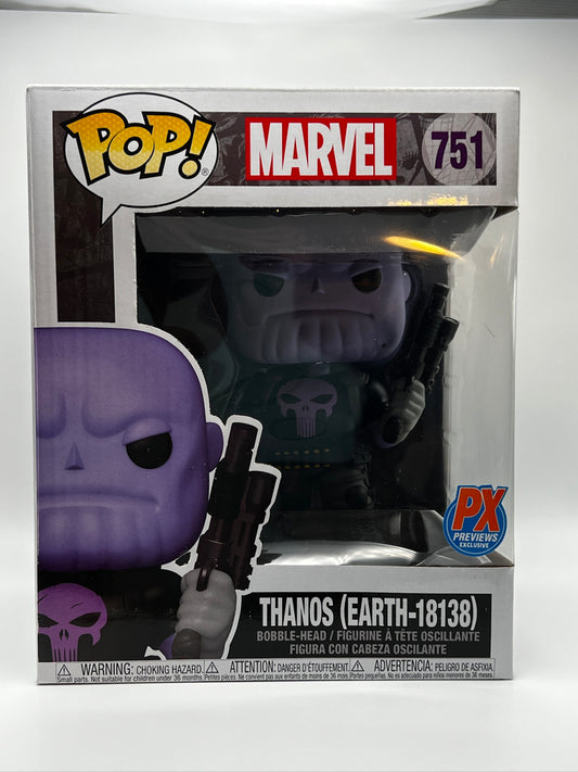 ¡Funko Pop! Avances exclusivos de Marvel-Thanos (Tierra-18138) PX