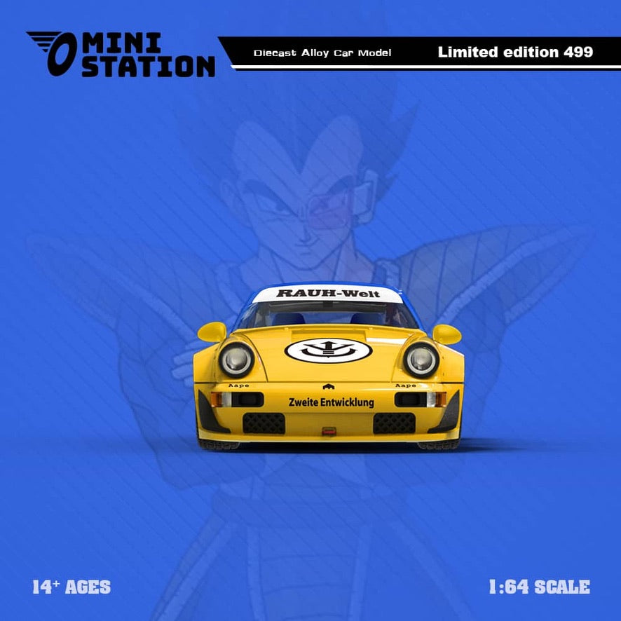 Mini Station RWB Porsche 964 Decoración Dragon Ball Z (Vegeta)