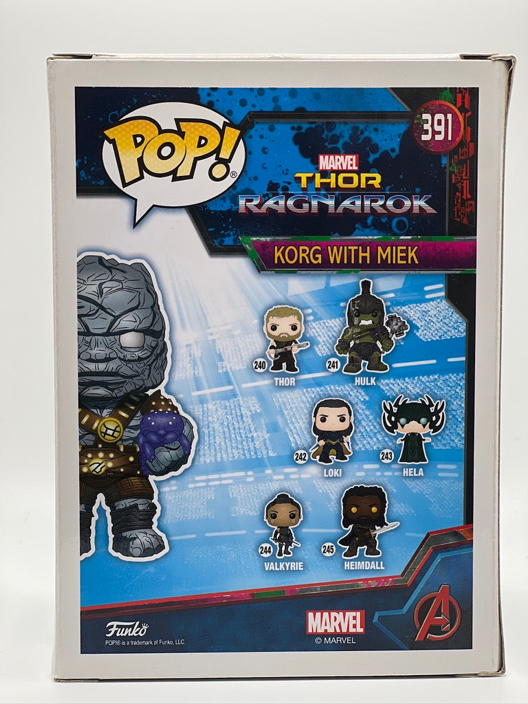 ¡Funko Pop! Marvel - Korg con Miek (Exclusivo de la Convención de Otoño de 2018) #391