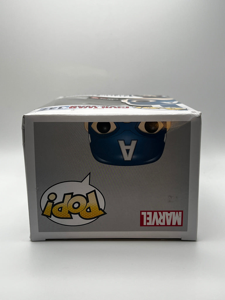 ¡Funko Pop! Marvel - Capitán América Civil War (Postura de acción) Gamestop Excl. #137