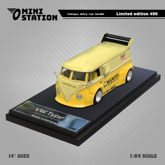 Mini Station Mooneyes VW T1 VAN (Yellow)