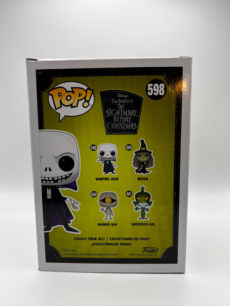 ¡Funko Pop! Disney - Vampire Jack (Pesadilla antes de Navidad) Tema candente exclusivo