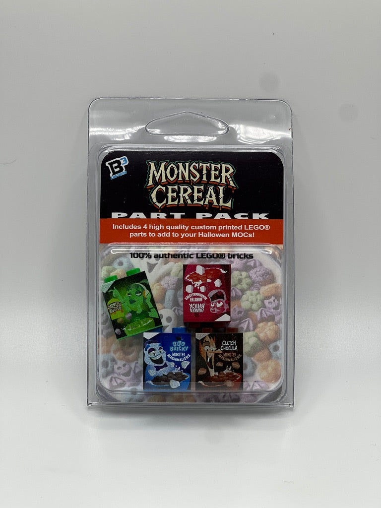 B3 Customs® - Colección de cereales monstruosos edición Halloween (juego de 3) - EXCLUSIVO - Conjunto LEGO personalizado