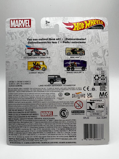 Hot Wheels Premium - Marvel - Capitán América Volkswagen T1 Drag Bus