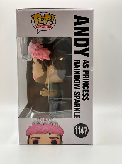 ¡Funko Pop! TV - Parques y recreación - Andy como la princesa Rainbow Sparkle #1147