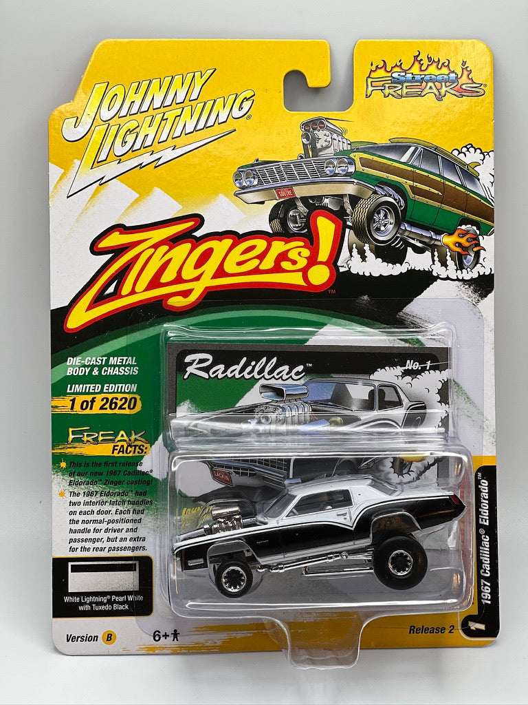 Johnny Lightning Street Freaks - ¡Zingers! - Cadillac Eldorado 1967 - Versión 2023 2B