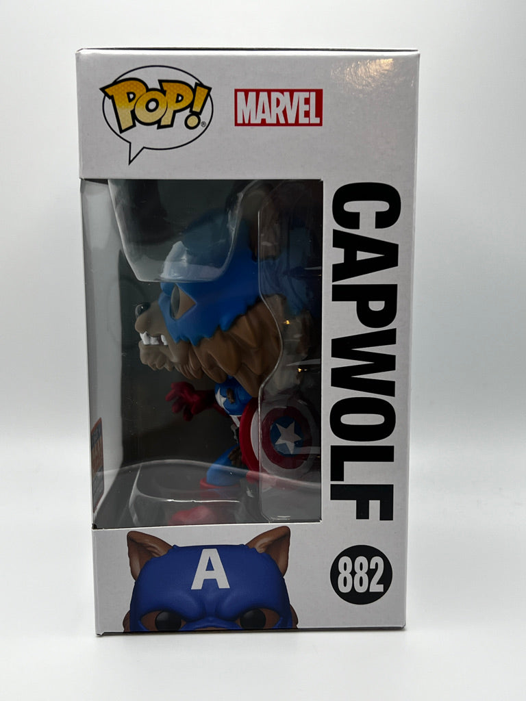 ¡Funko Pop! Marvel - Capwolf (Exclusivo de la Convención de Verano de 2021)