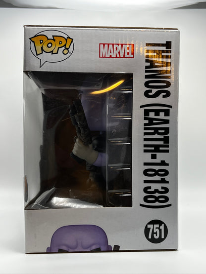 ¡Funko Pop! Avances exclusivos de Marvel-Thanos (Tierra-18138) PX