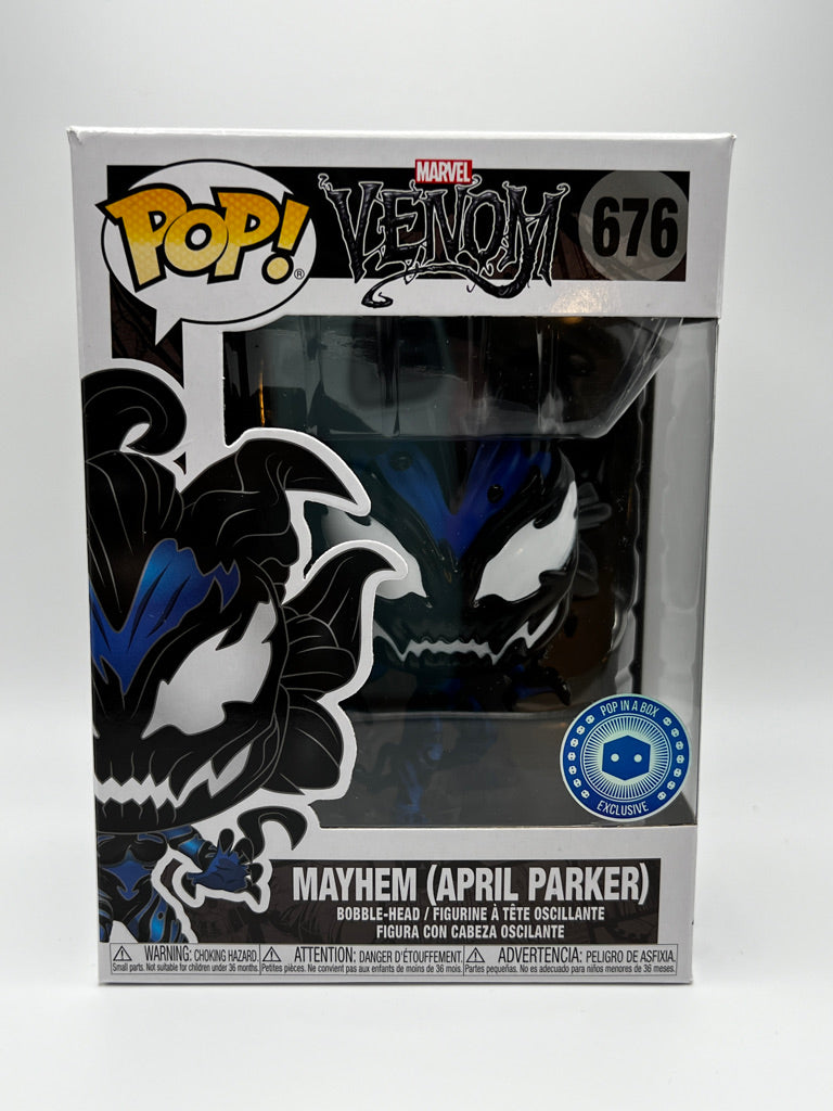 ¡Funko Pop! Marvel - Mayhem (April Parker) Pop in a Box Exclusivo #676