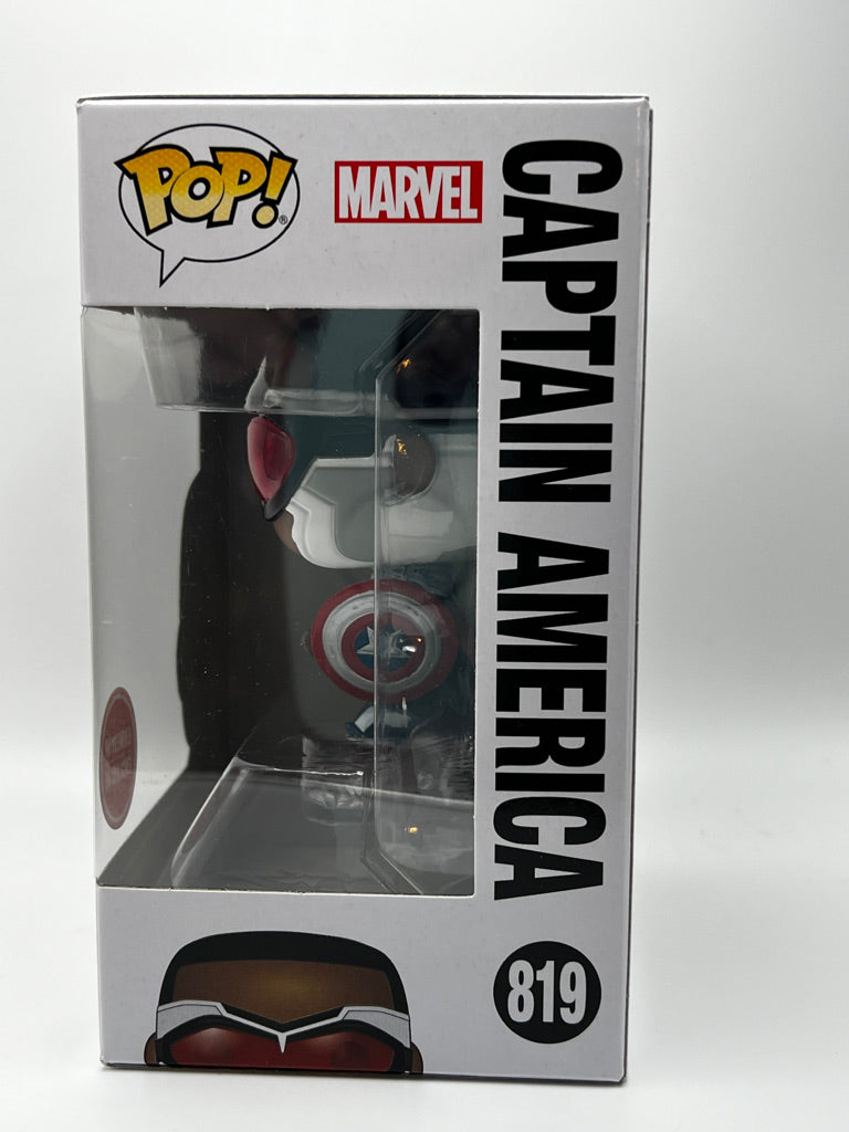 Funko Pop! Marvel - Captain America  *Sam Wilson* (Falcon & Winter Soldier) Gamestop Exclusive #819