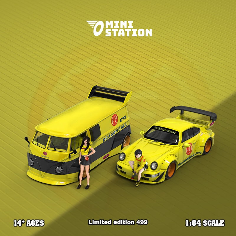 Mini Station Mooneyes VW T1 FURGONETA (Negro)