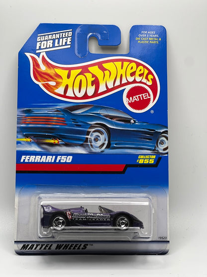 Hot Wheels Ferrari F50 #855  Purple w/Chrome SB Spoke India Base