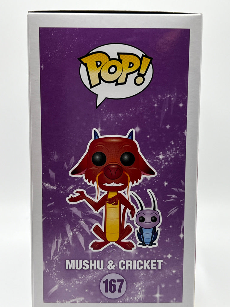 ¡Funko Pop! Disney - Mushu (Oro) y Cricket