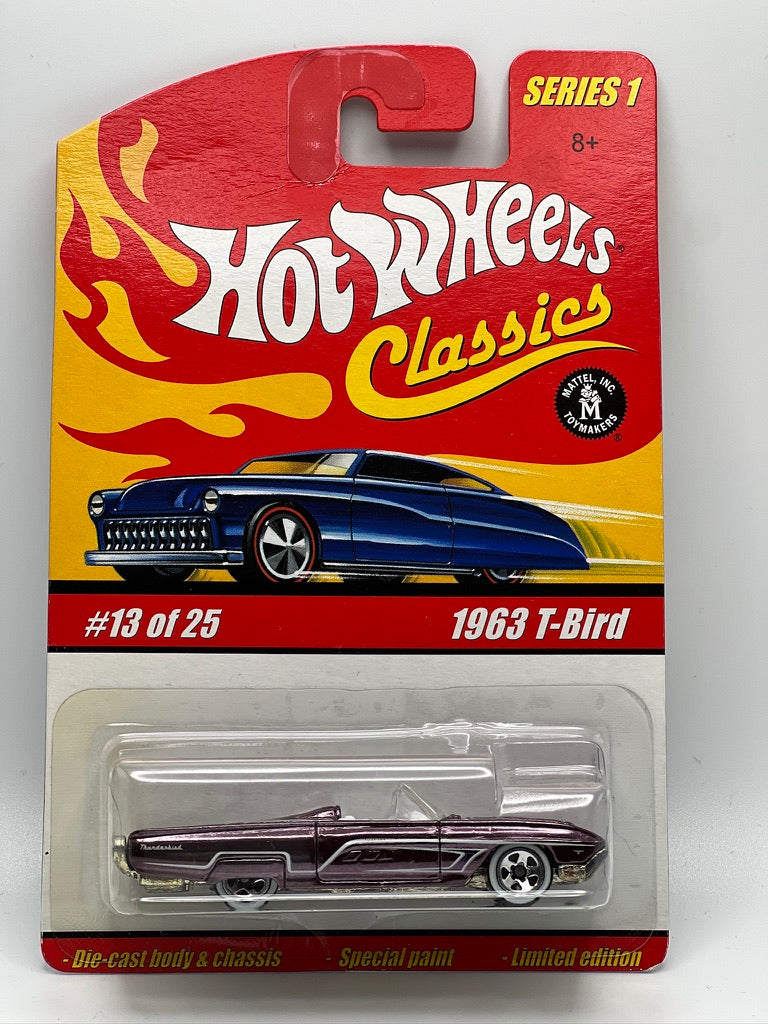 Hot Wheels Classics - Serie 1 #13 - 1963 T-Bird Púrpura