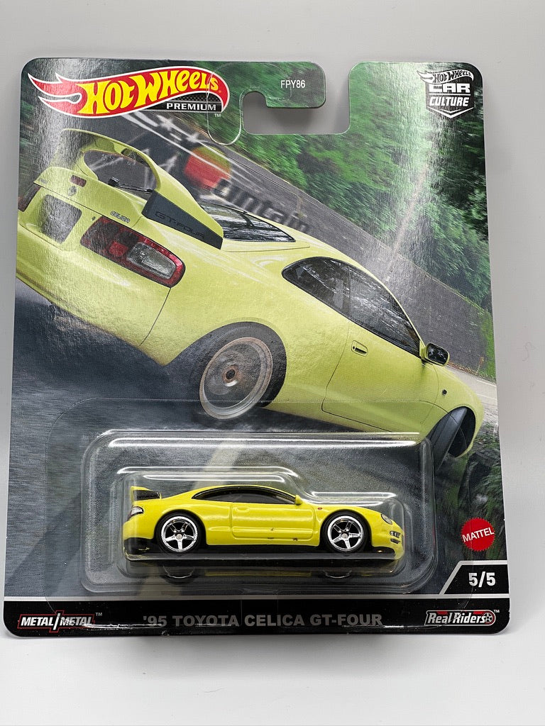 Hot Wheels Cultura de autos premium Mountain Drifters '95 Toyota Celica GT-Four