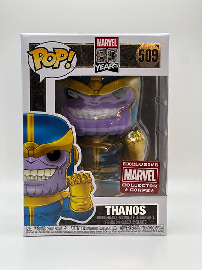 ¡Funko Pop! Marvel - Thanos (Primera aparición) Exclusivo de Marvel Collector Corps #509