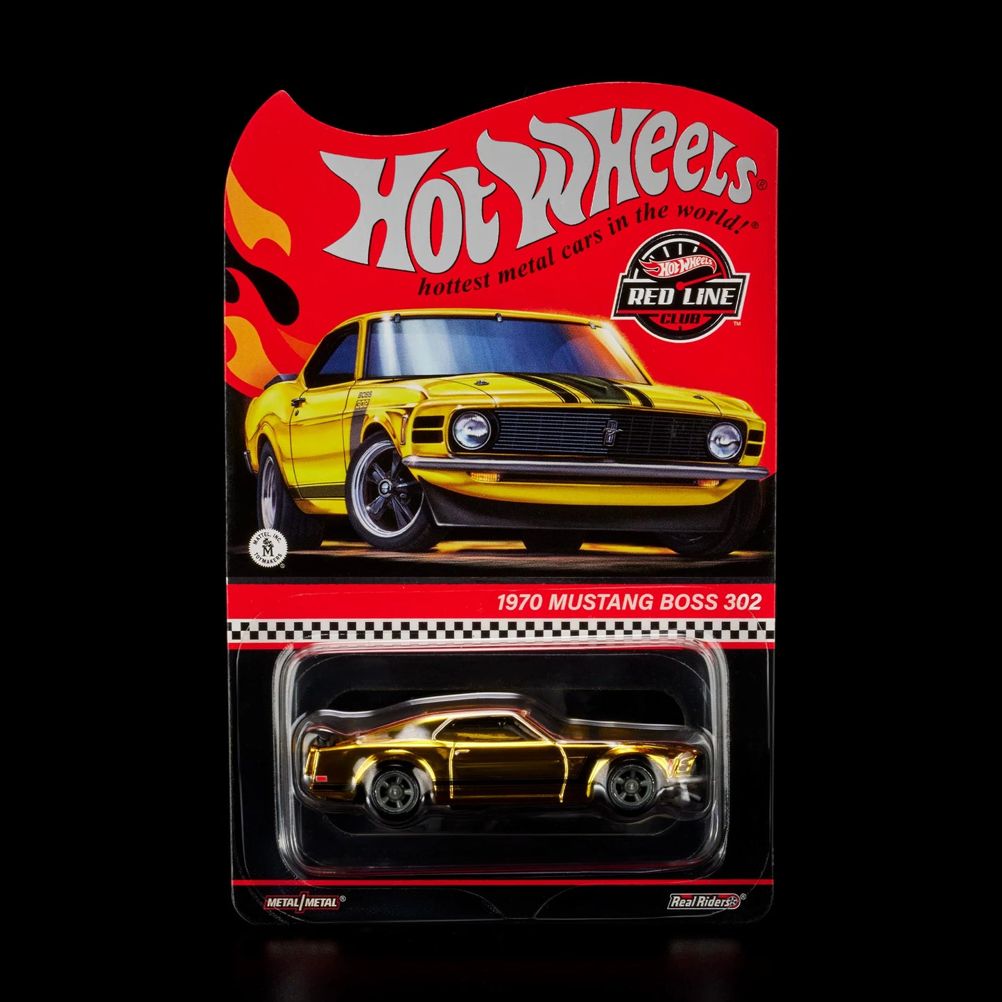 Hot Wheels RLC Exclusive 1970 Ford Mustang Boss 302 (Spectraflame Bright Yellow)