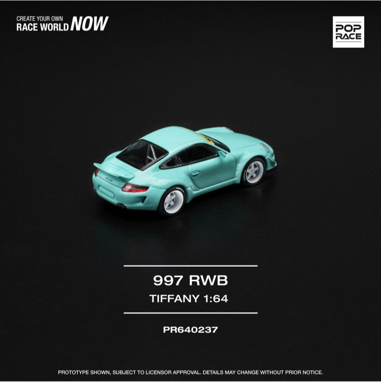 (PREORDER) Pop Race - Porsche RWB 997 (Tiffany Blue)