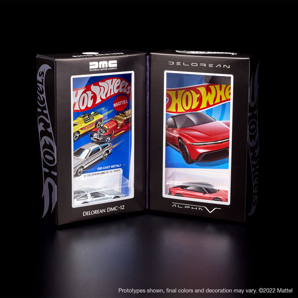 Mattel Creations: Juego de coleccionista Hot Wheels DeLorean DMC-12 y Alpha5