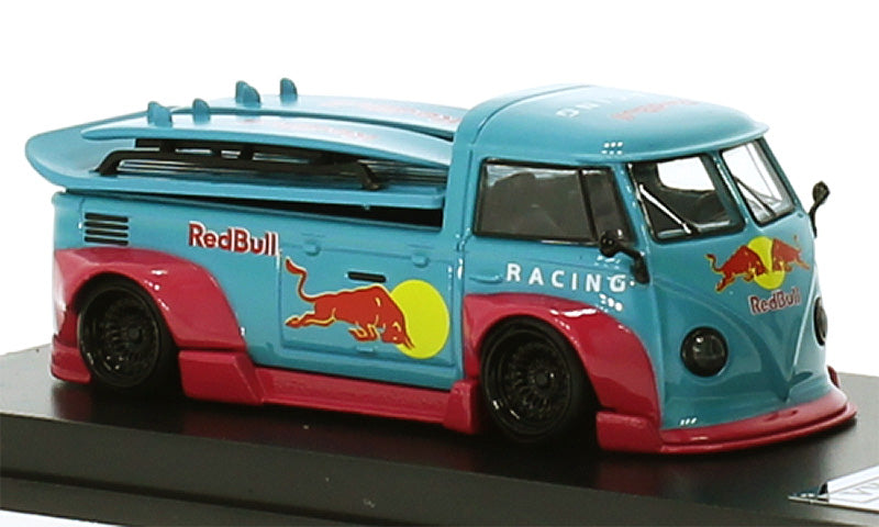 Lang Feng Model - Volkswagen T1 Wide-Body Pickup w/ Surfboards (Red Bull Racing Livery)