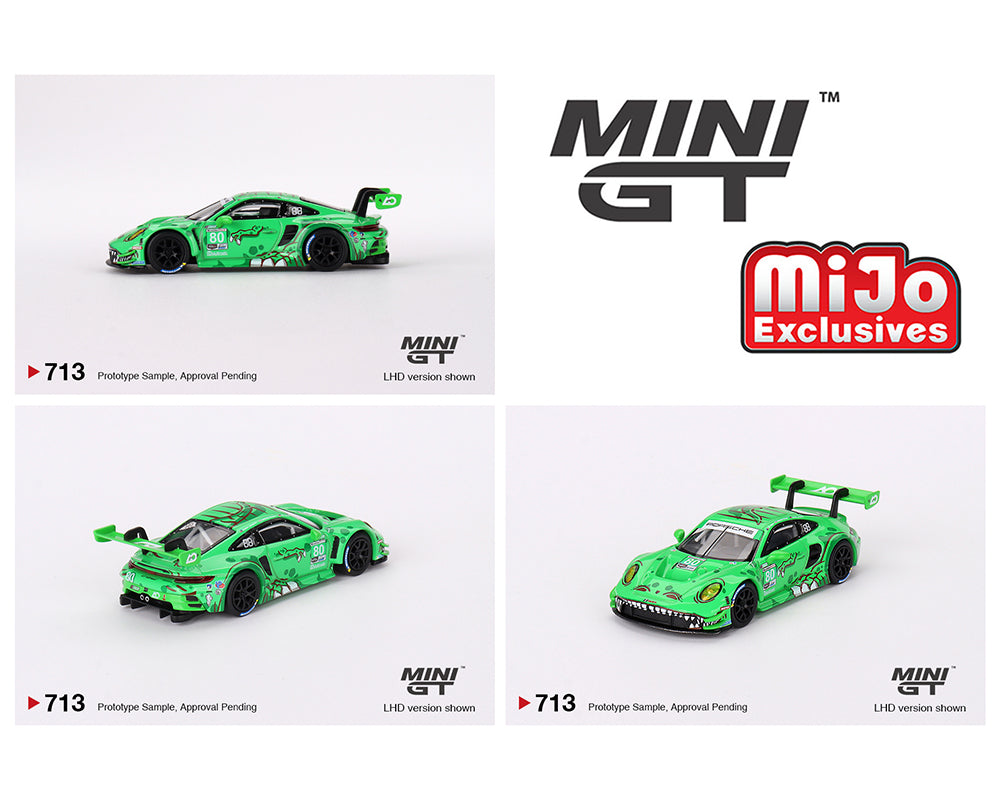 Mini GT Porsche 911 GT3 R #80 GTD AO Racing 2023 IMSA Sebring 12 Hrs - Mijo Exclusives