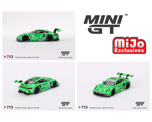 Mini GT Porsche 911 GT3 R #80 GTD AO Racing 2023 IMSA Sebring 12 Hrs - Mijo Exclusives